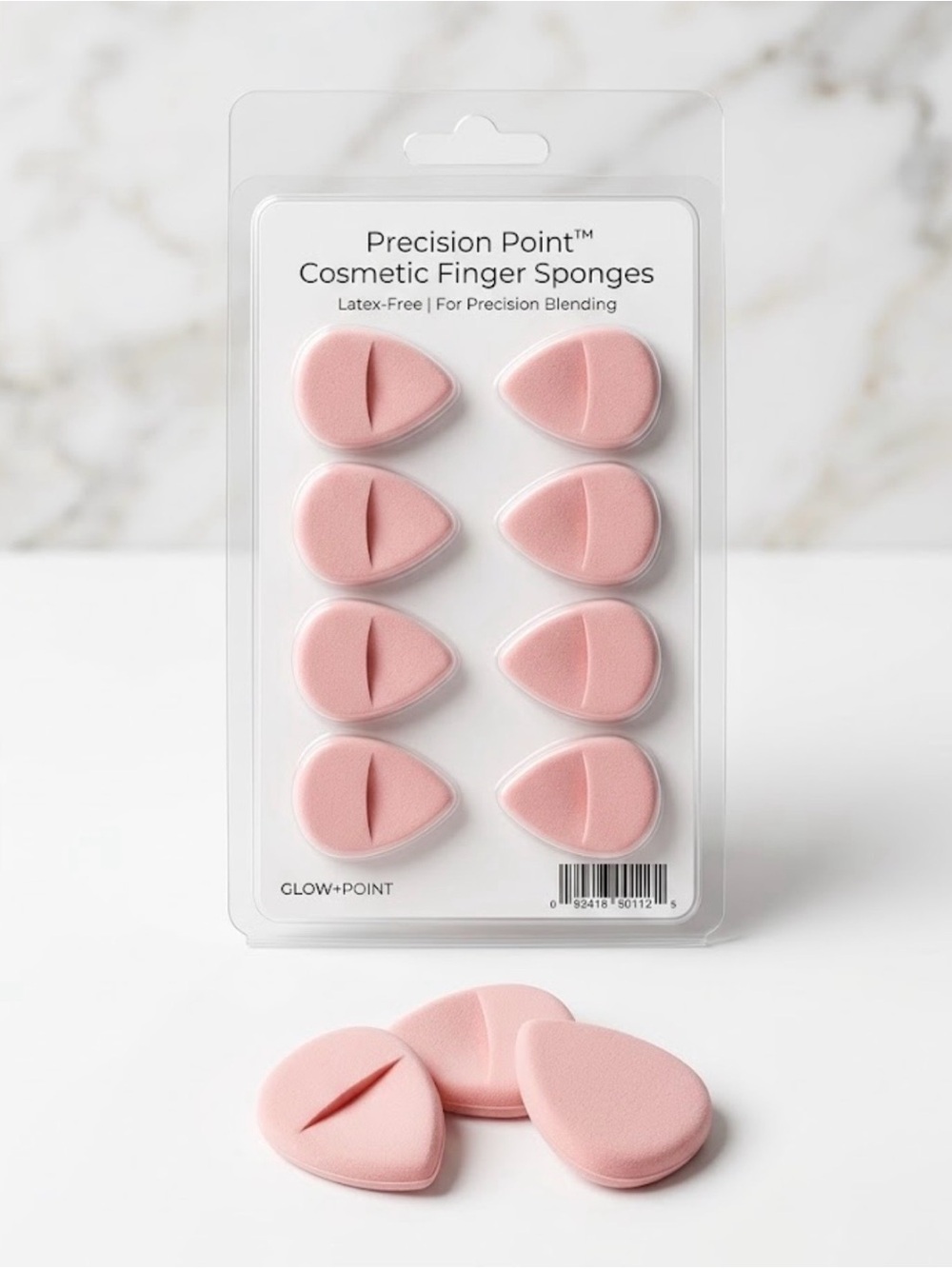 GLOW+POINT Precision Point™ Cosmetic Finger Sponges - NWT